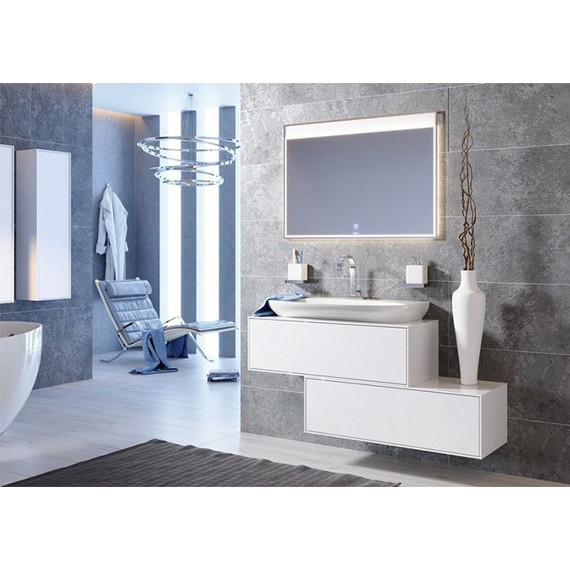 Тумба подвесная с раковиной Aqwella Genesis 120 см GEN0112W, Цвет фасада: белый - фото 4