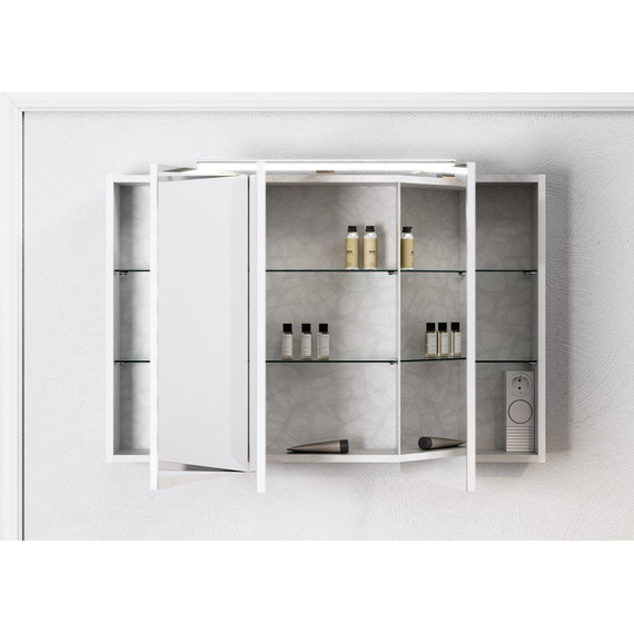 Зеркало-шкаф Aqwella Broadway 110 см Brw.04.10 - фото 2