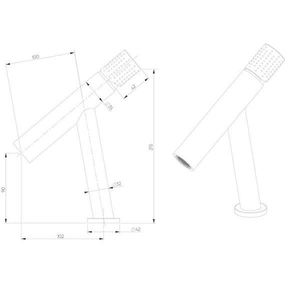 Смеситель для раковины Bronze de Luxe Liberty 102B, чёрный матовый - фото 8