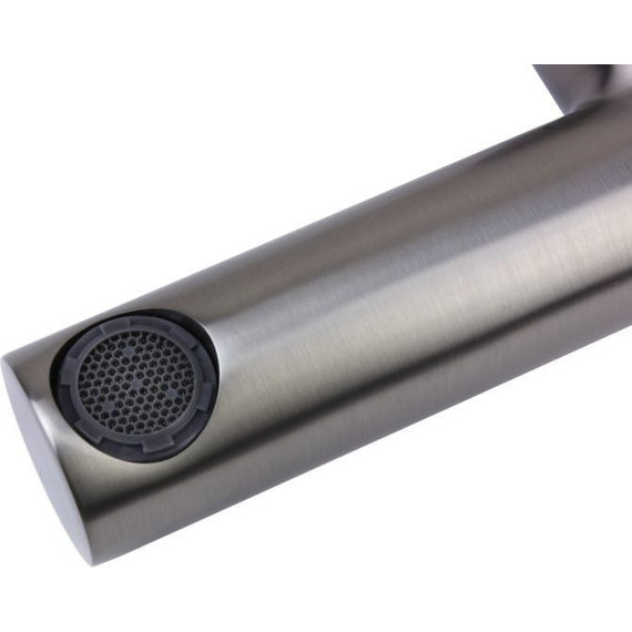 Смеситель для раковины настенный Bronze de Luxe Liberty 301GG, графит, Цвет производителя: оружейная сталь - фото 3