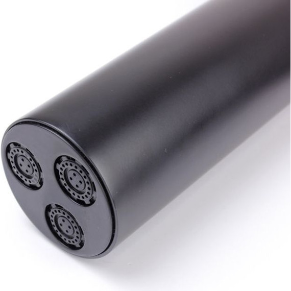 Верхний душ Bronze de Luxe Liberty 50x50 мм 501B-P, чёрный матовый - фото 2