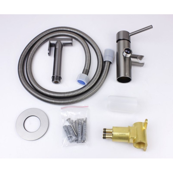 Набор для гигиенического душа Bronze de Luxe Liberty 701GG, графит - фото 3