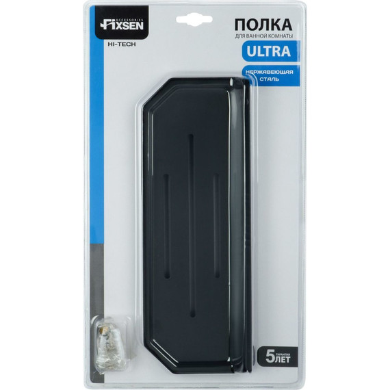 Полка прямоугольная Fixsen FX-843B, цвет чёрный - фото 2