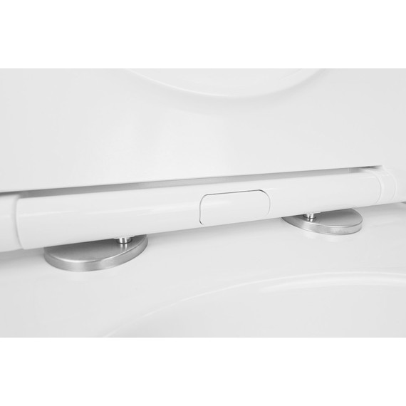 Инсталляция с подвесным унитазом комплект: Grohe Solido 38811KF0 с подвесным безободковым унитазом Azario Gloria AZ-2003 сиденье микролифт, крепление, кнопка смыва чёрная матовая, Цвет производителя: чёрный матовый - фото 8