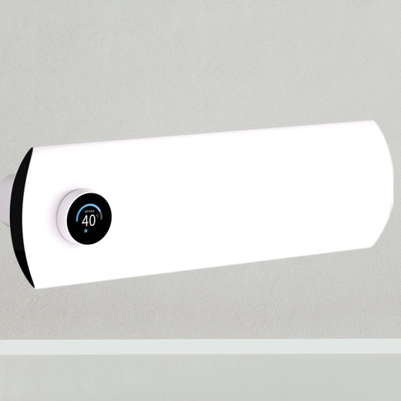 Первый в мире интеллектуальный полотенцесушитель Dagen One 470x145 мм OSW (скрытое подключение) белый матовый - фото 