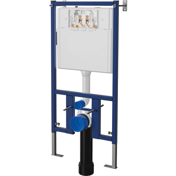 Инсталляция с подвесным унитазом комплект: Loranto 4501 с подвесным безободковым унитазом Niagara Vista NG-9301 сиденье микролифт, кнопка смыва чёрный матовый - фото 2