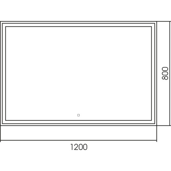 Зеркало Abber See 120 см AG6115SL-1.2 - фото 3