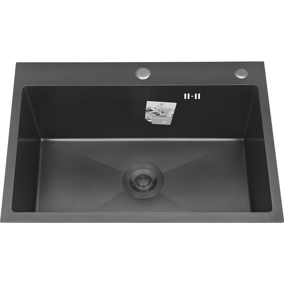 Кухонная мойка Diadonna DS6050B, графит - фото 