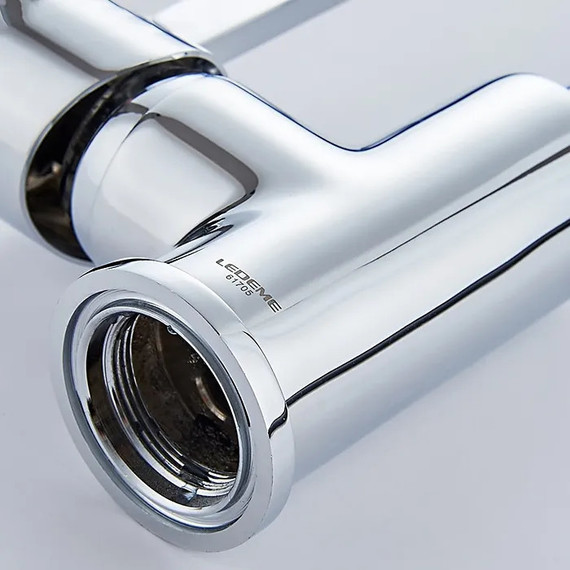 Смеситель для кухни Ledeme L4898-9, хром/серый - фото 4