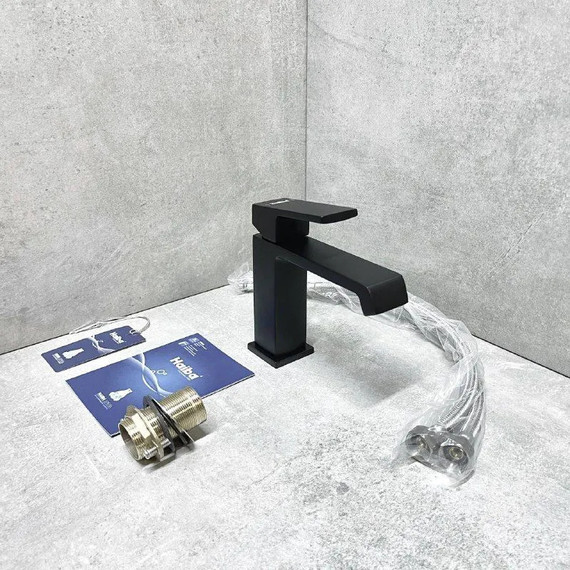 Смеситель для раковины Haiba HB10575-7, чёрный - фото 5