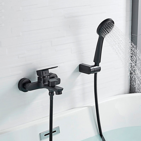 Смеситель для ванны Ledeme L3280B, чёрный - фото 13