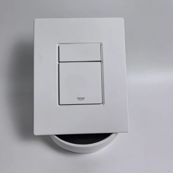 Инсталляция с подвесным унитазом комплект: Grohe Rapid SL 38772001+38732WM0 с подвесным безободковым унитазом Ideal Standard Tesi AquaBlade T007901 сиденье микролифт, крепление, кнопка смыва белый матовый, Цвет производителя: белый матовый - фото 7