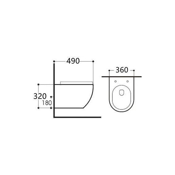 Инсталляция с подвесным унитазом комплект: Grohe Rapid SL 38772001+38732A00 с подвесным безободковым унитазом Aquatek Европа AQ1900-00 сиденье микролифт, крепление, кнопка смыва графит глянцевый, Цвет производителя: графит глянцевый - фото 10