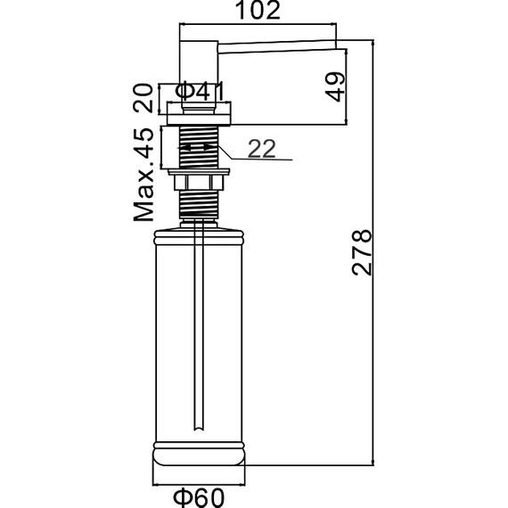 Дозатор для жидкого мыла Gerhans K50403G, цвет золото - фото 2