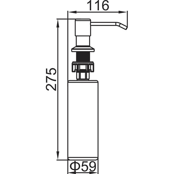 Дозатор для жидкого мыла Ledeme L405-2 - фото 8