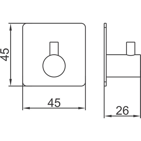 Набор крючков Ledeme L215B-4, цвет чёрный - фото 2