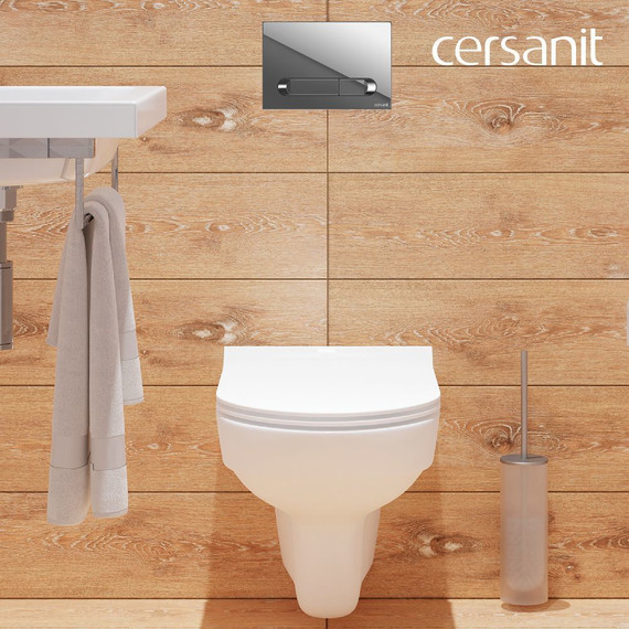 Инсталляция с подвесным унитазом Cersanit City Co Dpl Eo Slim A64121 (кнопка Estetica хром глянцевый) - фото 20