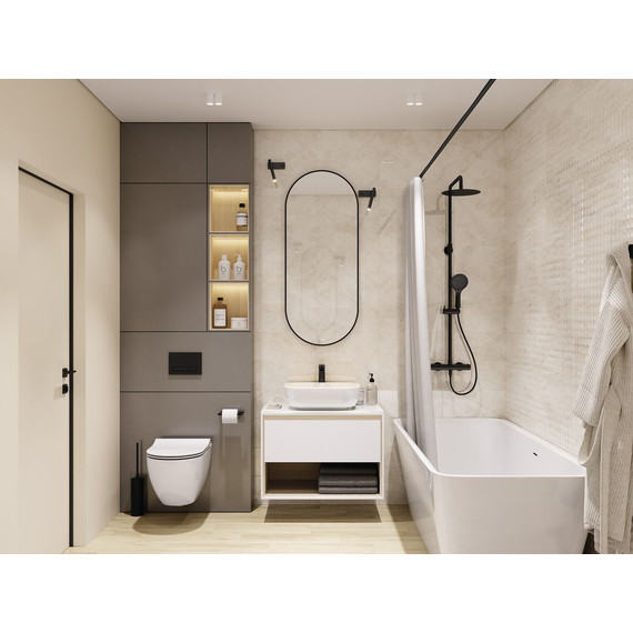 Инсталляция с подвесным унитазом комплект: Cersanit LINK PRO LP 64916 с подвесным унитазом Brasko Smart CO DPL EO SLIM сиденье дюропласт, крепление - фото 4