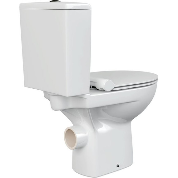 Унитаз-компакт безободковый Cersanit Nature Clean ON 011 3/5 DPL EO Slim A65410 с крышкой микролифт - фото 8