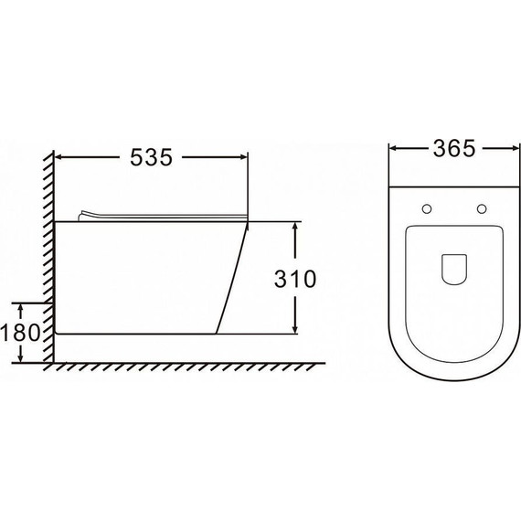 Инсталляция с подвесным унитазом комплект: Grohe Rapid SL 38772001+38732A00 с подвесным безободковым унитазом Azario Fonti AZ-402W сиденье микролифт, крепление, кнопка смыва графит глянцевый, Цвет производителя: графит глянцевый - фото 11