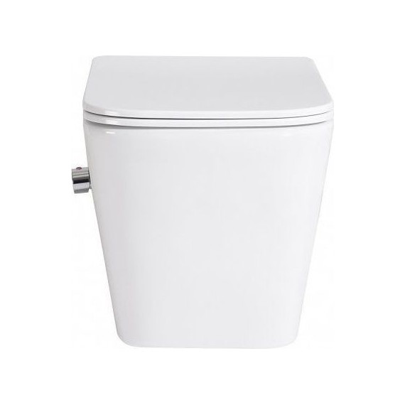 Инсталляция с подвесным унитазом комплект: Grohe Rapid SL 38772001+38732A00 с подвесным безободковым унитазом-биде BelBagno Due BB3103CHR-BS/SC сиденье микролифт, крепление, кнопка смыва графит глянцевый, Цвет производителя: графит глянцевый - фото 10