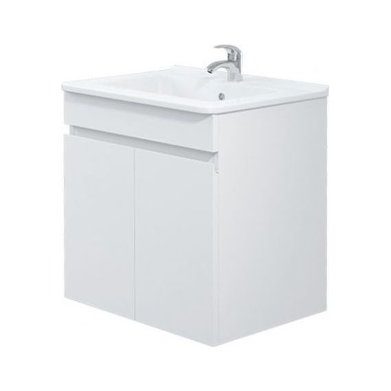 Комплект мебели Mirsant Next 60 см (раковина Next 60), белый (тумба + зеркало) - фото 3