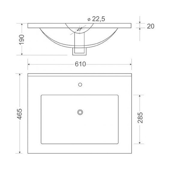 Комплект мебели Mirsant Next 60 см (раковина Next 60), белый (тумба + зеркало) - фото 8