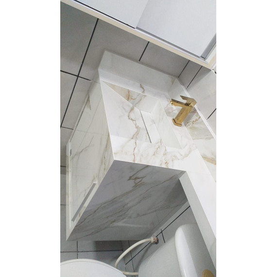 Дизайнерская раковина из керамогранита 60х60 см (вариант 2) цвет индивидуальный - фото 2