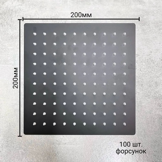 Душевой комплект Haiba: Душевая стойка HB23803-7 + смеситель для раковины HB10803-7, цвет чёрный - фото 15