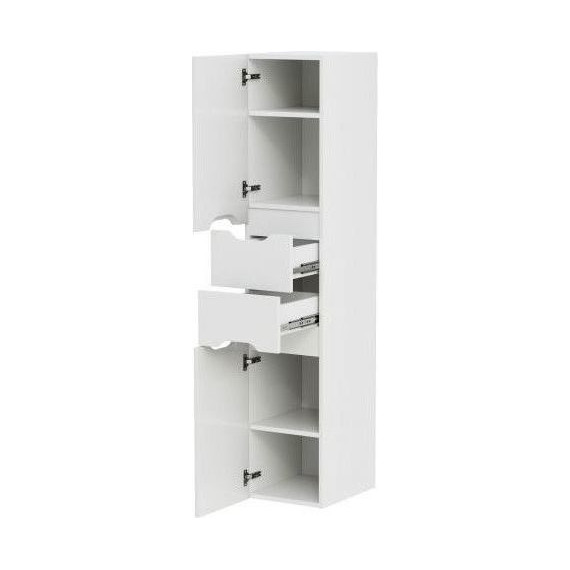 Комплект мебели Mirsant Soho Quadro 60 см (тумба + зеркало + пенал) - фото 13