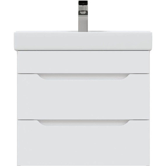 Комплект мебели Mirsant Soho Quadro 60 см (тумба + зеркало + пенал) - фото 5