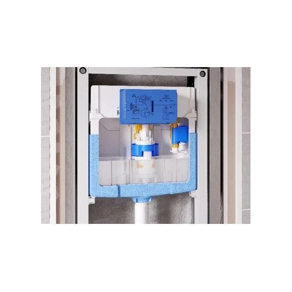 Инсталляция с подвесным унитазом комплект: Ideal Standard Prosys Frame 120 M R020467 с подвесным безободковым унитазом Azario Gloria AZ-2003 сиденье микролифт, крепление - фото 4