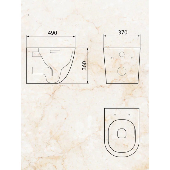 Инсталляция с подвесным унитазом комплект: Ideal Standard Prosys Frame 120 M R020467 с подвесным безободковым унитазом Sintesi Evi SIN-TS-EVI-152 сиденье микролифт, крепление (система смыва Торнадо) - фото 13