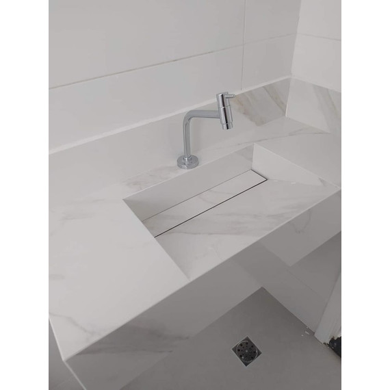 Дизайнерская раковина из керамогранита 60х60 см (вариант 2) цвет индивидуальный - фото 4