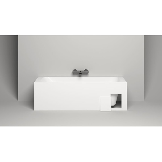 Ванна каменная Salini Orlanda Kit 180х80 см 102112G (S-Sense) покрытие ванны глянцевое (с монолитным экраном) - фото 10