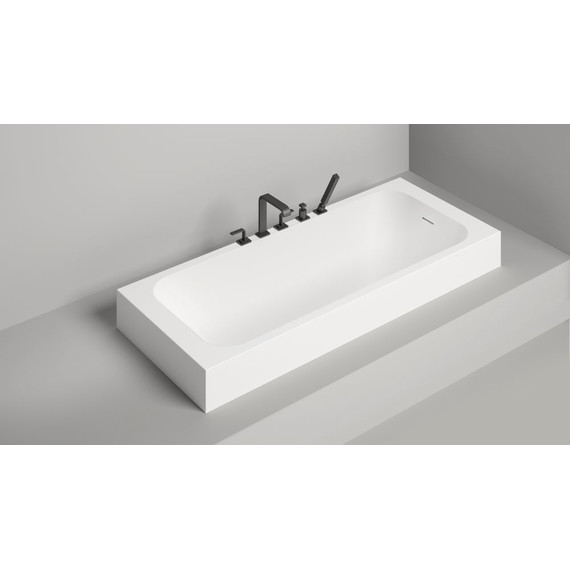 Ванна каменная Salini Orlanda Kit 180х80 см 102112G (S-Sense) покрытие ванны глянцевое (с монолитным экраном) - фото 12