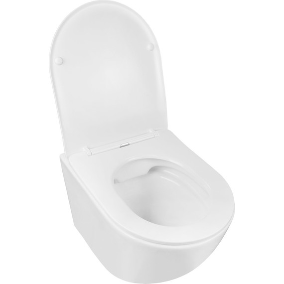 Инсталляция с подвесным унитазом комплект: Grohe Solido 38811KF0 с подвесным безободковым унитазом Azario Grado AZ-0046 SP сиденье микролифт, крепление, кнопка смыва чёрная матовая, Цвет производителя: чёрный матовый - фото 7