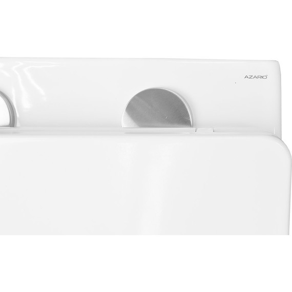 Инсталляция с подвесным унитазом комплект: Grohe Rapid SL 38772001 с подвесным безободковым унитазом Azario Grado AZ-0046 SP сиденье микролифт, крепление, кнопка смыва хром, Цвет производителя: хром - фото 11