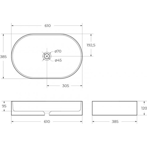 Раковина-чаша BelBagno 61 см BB1479 - фото 8