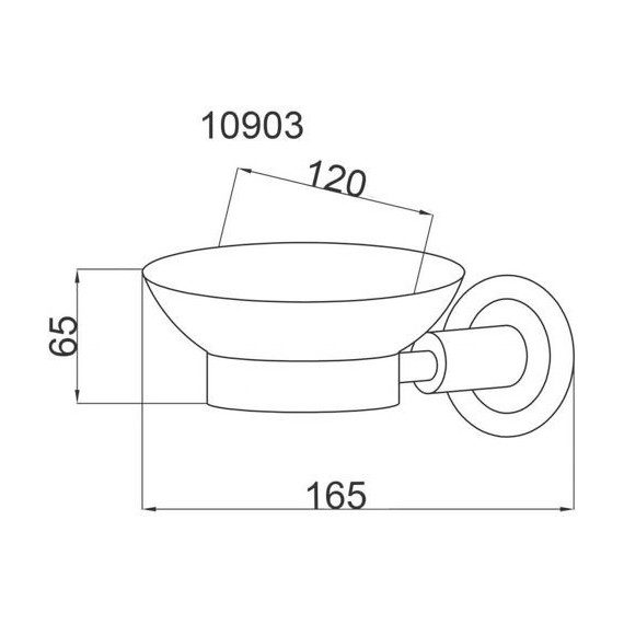 Мыльница Boheme Murano Bronze 10903-B-BR, бронза - фото 2