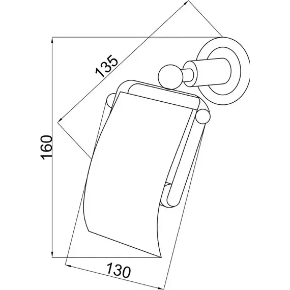 Держатель для туалетной бумаги Boheme Murano Bronze 10901-B-BR, бронза - фото 2