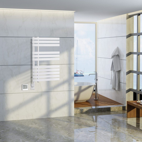 Полотенцесушитель электрический Boheme Venturo П11 80х900 мм 721-MW, matt white - фото 3