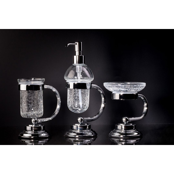 Стакан для зубных щеток Boheme Murano Crome 10911-CR, chrome - фото 2