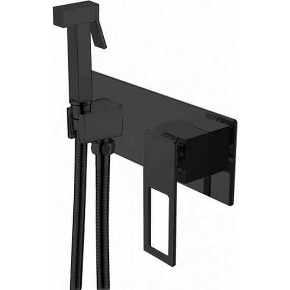 Набор для гигиенического душа Boheme Q 147-BВ, чёрный, Цвет производителя: чёрный - фото 