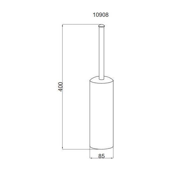 Ёршик для унитаза Boheme Murano Bronze 10908-B, бронза, Цвет производителя: бронза - фото 2