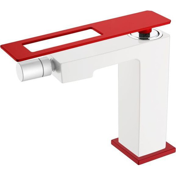 Смеситель для биде Boheme Q 146-WR, white red - фото 