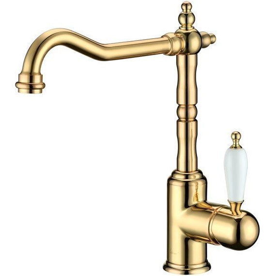 Смеситель для кухни Boheme 102, золото - фото 