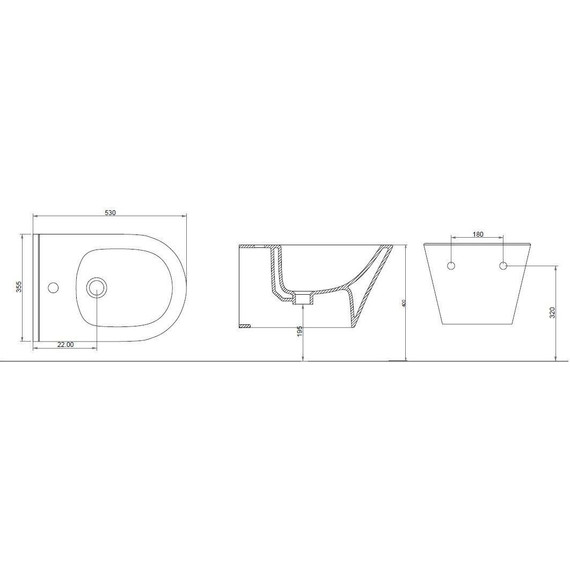 Биде подвесное Boheme Avva 974-W - фото 3