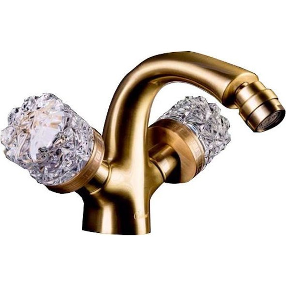 Смеситель для биде Boheme Crystal 316-CRST, бронза - фото 