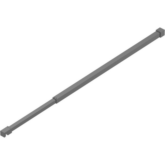 Душевая перегородка Belbagno 90 см KRAFT-L-1-90-C-NERO чёрный матовый/прозрачное - фото 3